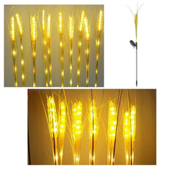 Lumina solara LED tip Spic de grau, inaltime 80 cm, pentru gradina, Practicpentrucasa