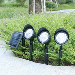 Lampa solara de tip decoratiune pentru gradina, Practicpentrucasa, model 3 felinare, alb rece