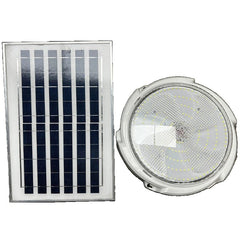 Plafoniera solara Practicpentrucasa, 150 W, diametru 280 MM, cu telecomanda, Lungime prelungitor: 4.6 m, alb rece
