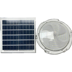 Plafoniera solara Practicpentrucasa, 300 W, diametru 360 MM, cu telecomanda, Lungime prelungitor: 4.6 m, alb rece