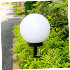 Set 2 Lampi Solare LED, Practicpentrucasa, Forma Sferica, Tip Glob, Diametru 10 cm, Alb Cald