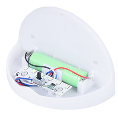 Set 2x Lampa solara de perete 6LED, Practicpentrucasa, carcasa alba, lumina alb cald