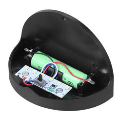 Set 2x Lampa solara de perete 6LED, Practicpentrucasa, carcasa neagra, lumina alb cald