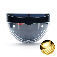 Set 2x Lampa solara de perete 6LED, Practicpentrucasa, carcasa neagra, lumina alb cald