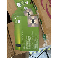 Lampa Solara, Practicpentrucasa, 8+4 LED, Lumina Calda, din ABS+PC, 19 x 9.5 cm, IP65, Negru