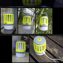 Lampa UV antiinsecte Practicpentrucasa, anti muste, anti tantari, Conectare la priza prin USB, portabil, 3.7 V, 200 lumeni, 8.5 x 13.3 cm, Verde