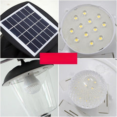 Lampa solara de tip stalp pentru gradina, Practicpentrucasa, Alb Cald