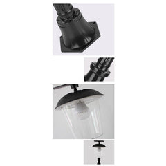 Lampa solara de tip stalp pentru gradina, Practicpentrucasa, Alb Cald