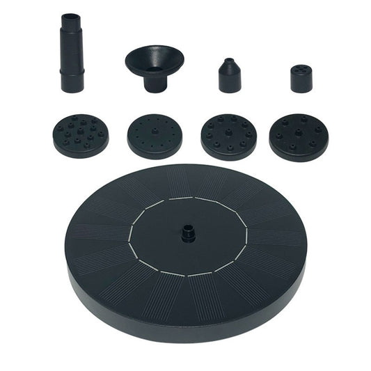 Fantana Arteziana pentru Gradina, Practicpentrucasa, Solara, Automata, Rotunda, 3 Moduri de Pulverizare, Negru, 16 cm