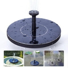 Fantana Arteziana pentru Gradina, Practicpentrucasa, Solara, Automata, Rotunda, 3 Moduri de Pulverizare, Negru, 16 cm