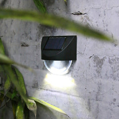Aplica solara LED Practicpentrucasa, ABS/Policarbonat, rezistent la apa IP65, 1 LED, pentru gradina, casa, balcon, terasa, 1.2V, 600mah, 8.8 x 8.5 cm, alb rece