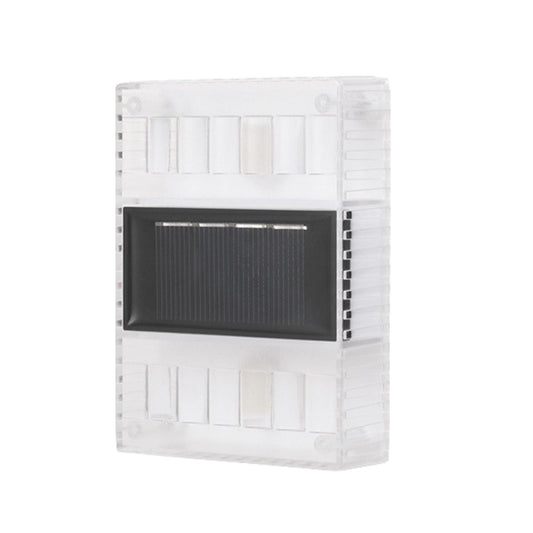 Aplica solara LED Practicpentrucasa, ABS/Policarbonat, rezistenta la apa IP65, pentru perete, 1.2V, 600mah, 10.5 x 2.5 x 7 cm, alb cald