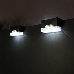 Aplica solara LED Practicpentrucasa, ABS/Policarbonat, rezistenta la apa IP65, pentru trepte, borduri, terasa, 1.2V, 600mah, 7.9 x 5 cm, lumina alb rece, negru
