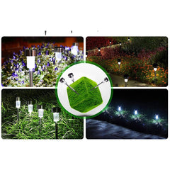 Lampa solara LED de exterior pentru gradina Practicpentrucasa, dispersor normal, 0.06W, Inox, 29 cm
