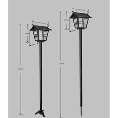 Lampa solara de tip stalp pentru gradina, Practicpentrucasa, Alb Rece