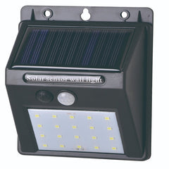 Lampa cu incarcare solara si senzor de miscare pentru exterior, 20 LED cu distanta de inductie, montaj pe perete, fara cabluri, Practicpentrucasa