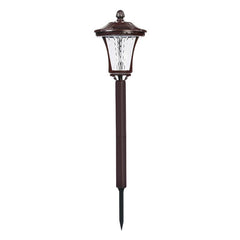 Lampa solara cu prindere in pamant, Practicpentrucasa, inaltime 65 cm, Alb Rece