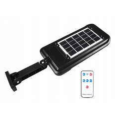 Lampa Solara De Exterior LED Practicpentrucasa, 36 cm x 11.5 cm, kit montare inclus, 2880 Lumeni 120 COB LED 24 W - echivalent 192 W bec incadescent, IP65, Senzor de Miscare, 3 moduri de iluminare, Senzor de Lumina, 10 Grile, Alb Rece