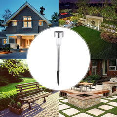 Lampa solara Led decorativa pentru gradina, Argintie, Practicpentrucasa, Lumina Alb Rece