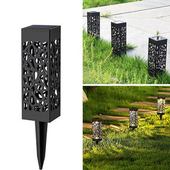 Lampa solara LED Practicpentrucasa, tip felinar, pentru gradina, inaltime 28.5 cm, putere 0.2W, 1.2V, 600mAh, alb rece