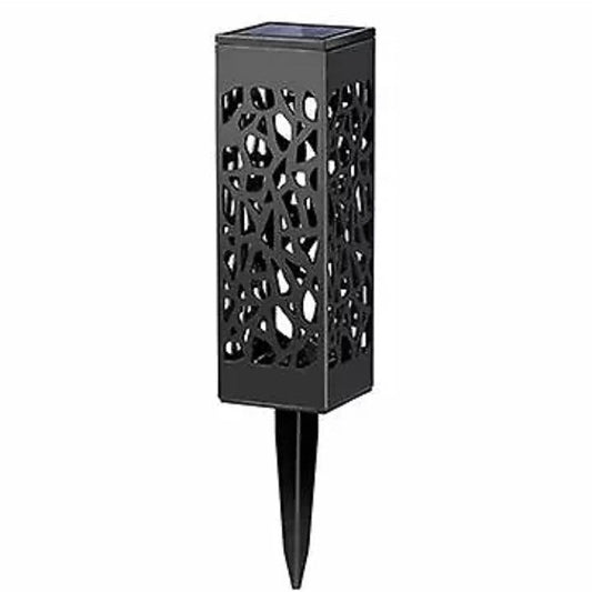 Lampa solara LED Practicpentrucasa, tip felinar, pentru gradina, inaltime 28.5 cm, putere 0.2W, 1.2V, 600mAh, alb rece