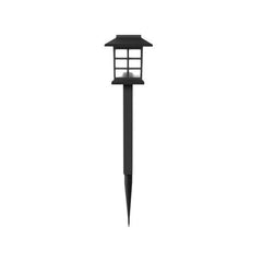 Set 2 Lampa solara Led pentru gradina, Tip felinar, Practicpentrucasa, Alb cald