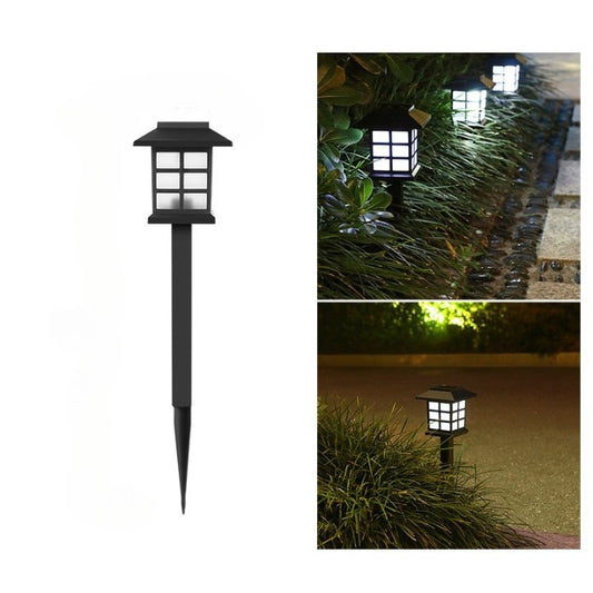 Lampa solara Led pentru gradina, Tip felinar, Practicpentrucasa, Alb rece