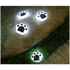 Lampa solara LED, Tip laba de urs, pentru gazon sau gradina, Rezistenta la apa, Practicpentrucasa, Alb rece