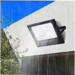Lampa solara stradala, Practicpentrucasa, 100 LED, 30 W, cu panou solar, brat de montare inclus