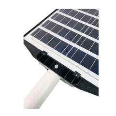 Lampa solara stradala Practicpentrucasa, cu telecomanda, senzor de miscare si lumina, suport prindere, 280 LED-uri, IP65, ABS, 12AH, 500W, temperatura culoare 6500K, 44.5x37.7x6.6 cm, autonomie 10-12 ore, negru