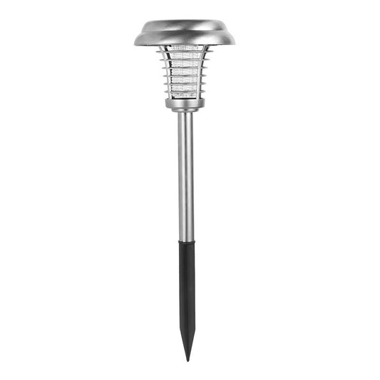 Lampa solara tip torta Practicpentrucasa, anti-insecte, tantari, UV, LED, 1.2V, IP65, 1 LED, material ABS, 48 x 14 cm, gri