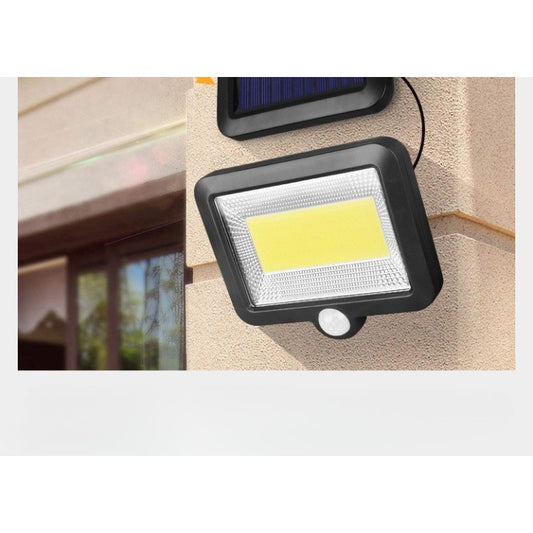 Lumina cu incarcare solara, 100 LED cu 1 grila pe inductie, montaj pe perete, Practicpentrucasa