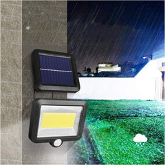 Lumina cu incarcare solara, 100 LED cu 1 grila pe inductie, montaj pe perete, Practicpentrucasa