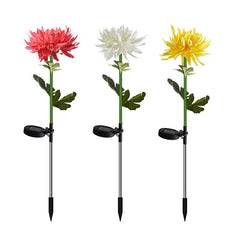 Lampa Solara LED tip Crizantema cu o floare pentru Gradina, Inaltime 80 cm, Practicpentrucasa