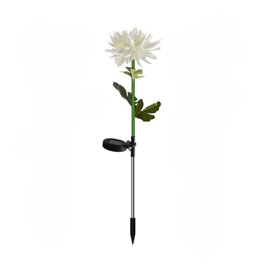 Lampa Solara LED tip Crizantema cu o floare pentru Gradina, Inaltime 80 cm, Practicpentrucasa