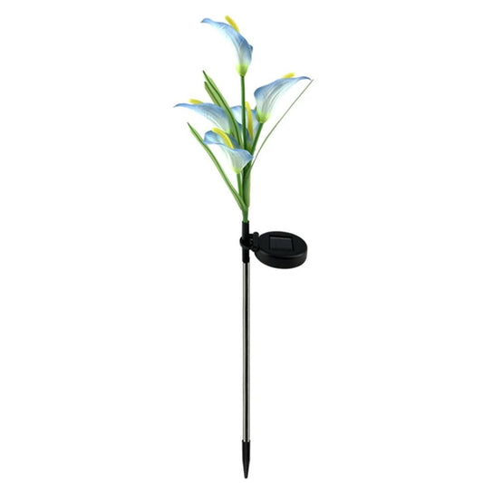 Lumina solara LED tip Crin cu 5 flori, inaltime 75 cm, pentru gradina, Practicpentrucasa