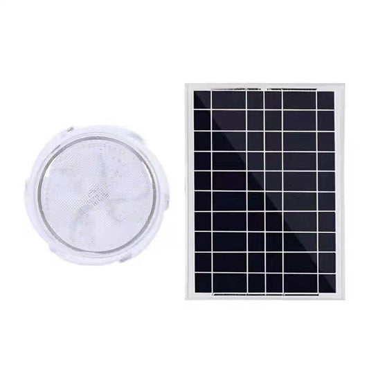 Plafoniera solara Practicpentrucasa, 30W, diametru 145MM, cu telecomanda, lungime prelungitor 4.6 m,  alb rece