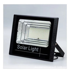 Proiector LED SMD 500W cu incarcare solara Practicpentrucasa, panou solar, cu telecomanda, suport prindere, material ABS, 18AH, 400 LED-uri, temperatura culoare 6500k, 32x26x9 cm, negru