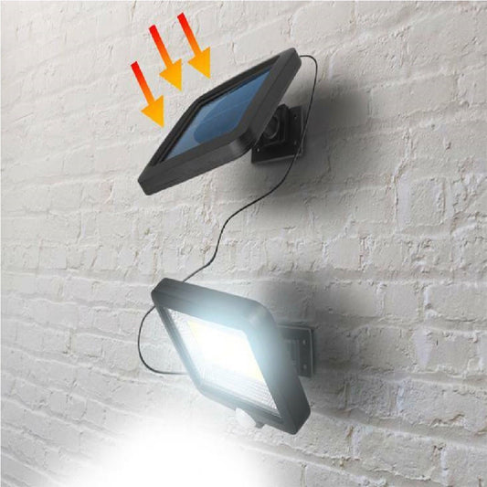 Lampa Solara LED 120 COB, Practicpentrucasa, 6 Grile, Senzor de Lumina si Miscare, Lungime Cablu 4.8 m, Lumina Alba