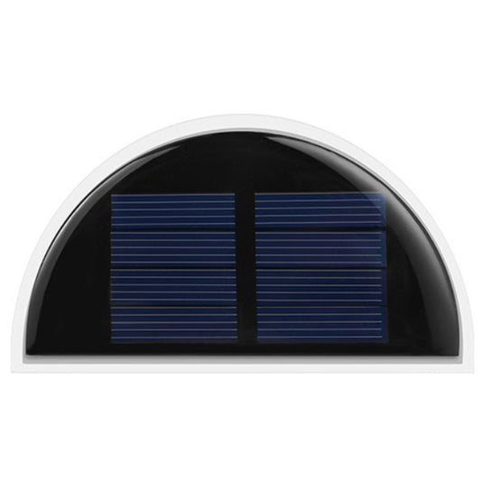 Set 2x Lampa solara de perete 6LED, Practicpentrucasa, carcasa alba, lumina alb cald
