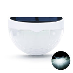 Set 2x Lampa solara de perete 6LED, Practicpentrucasa, carcasa alba, lumina alb rece