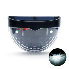 Set 2x Lampa solara de perete 6LED, Practicpentrucasa, carcasa neagra, lumina alb rece