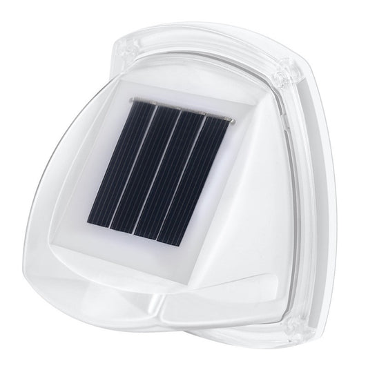 Lampa solara LED tip aplica pentru perete Practicpentrucasa, 8.5 x 9 cm, 2V, ABS, 600mAh, rezistent la apa, material ABS, 8 LED-uri, alb rece